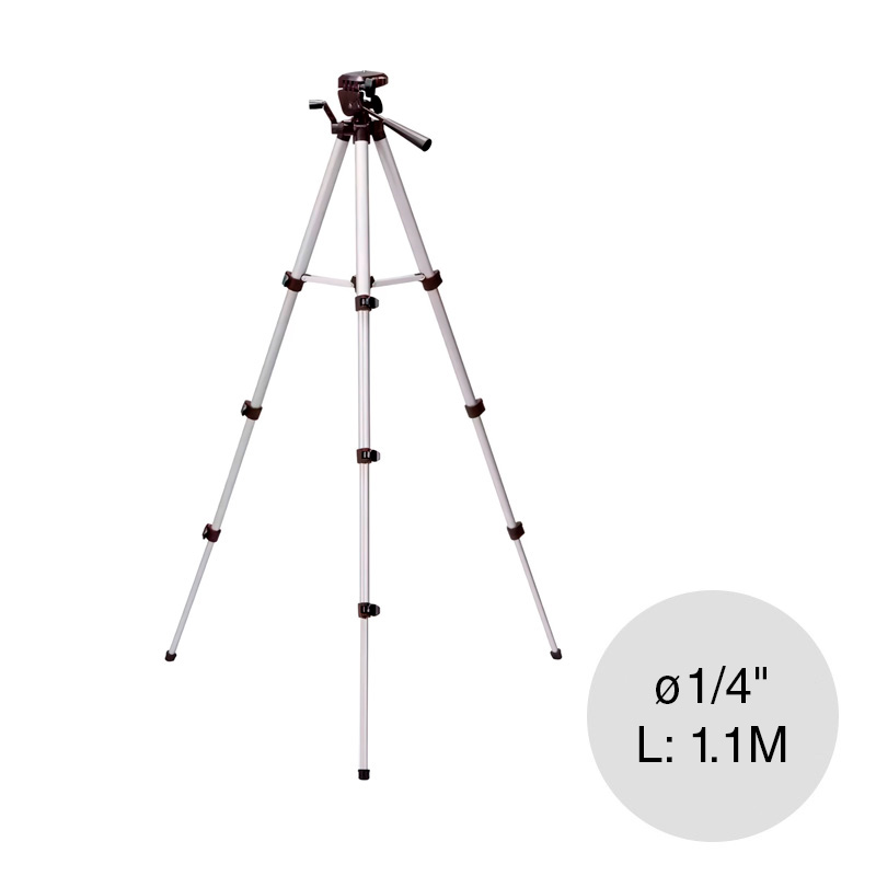 Tripode p/nivel laser rosca ø 1/4" telescopico 1.1m — imagen 1