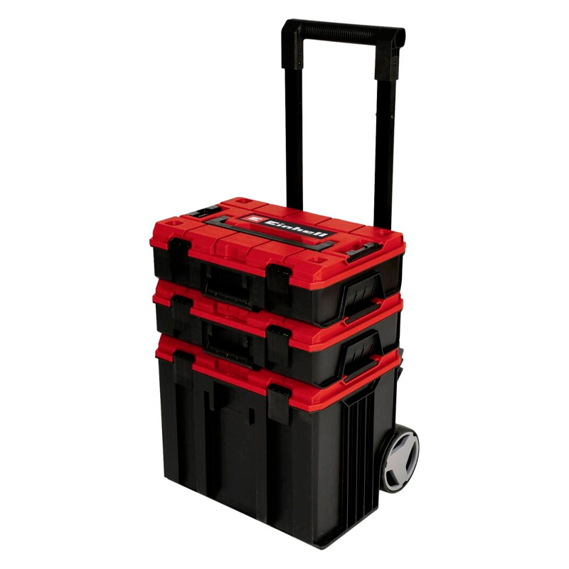 Maletin apilable torre c/ruedas p/herramientas E-Case Tower 120kg pack x 3 piezas