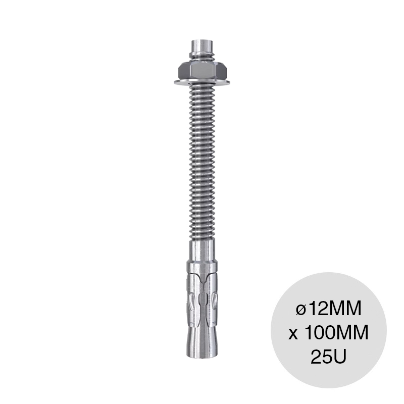 Anclaje fijacion metalica perno FWA ø 12mm x 100mm caja x 25u