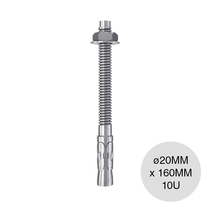 Anclaje fijacion metalica perno FWA ø 20mm x 160mm caja x 10u