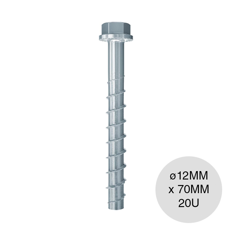 Tornillo p/hormigon UltraCut FBS II US cabeza hexagonal ø 12mm x 70mm caja x 20u
