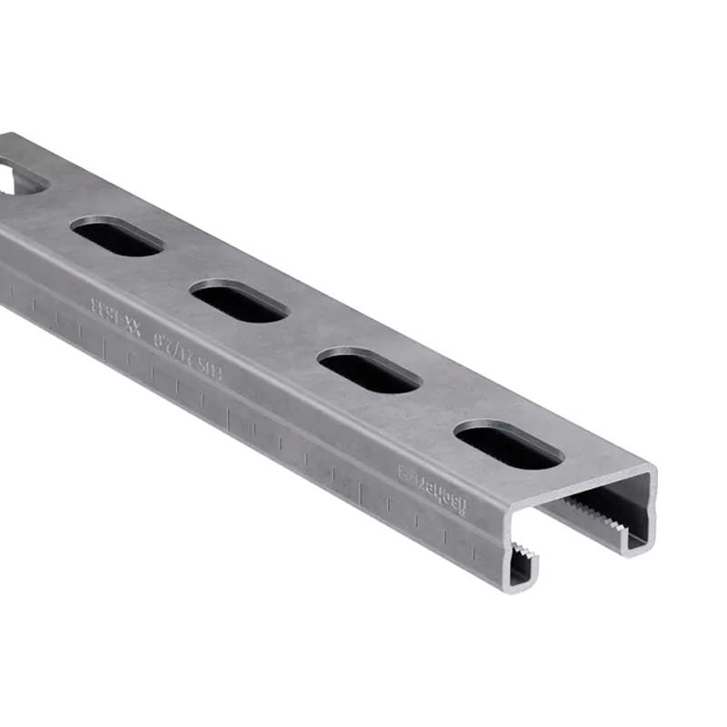 Carril perfil U FUS acero galvanizado HDG 2mm x 21mm x 41mm x 3m