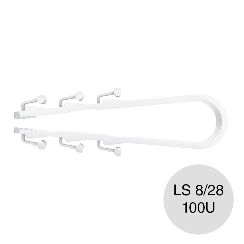 Fijacion abrazadera ClipFix SF Plus LS 8/28 caja x 100u