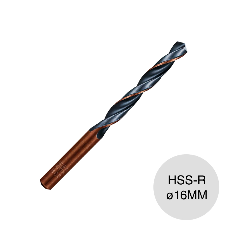 Broca p/metal F3 acero HSS-R ø 16mm