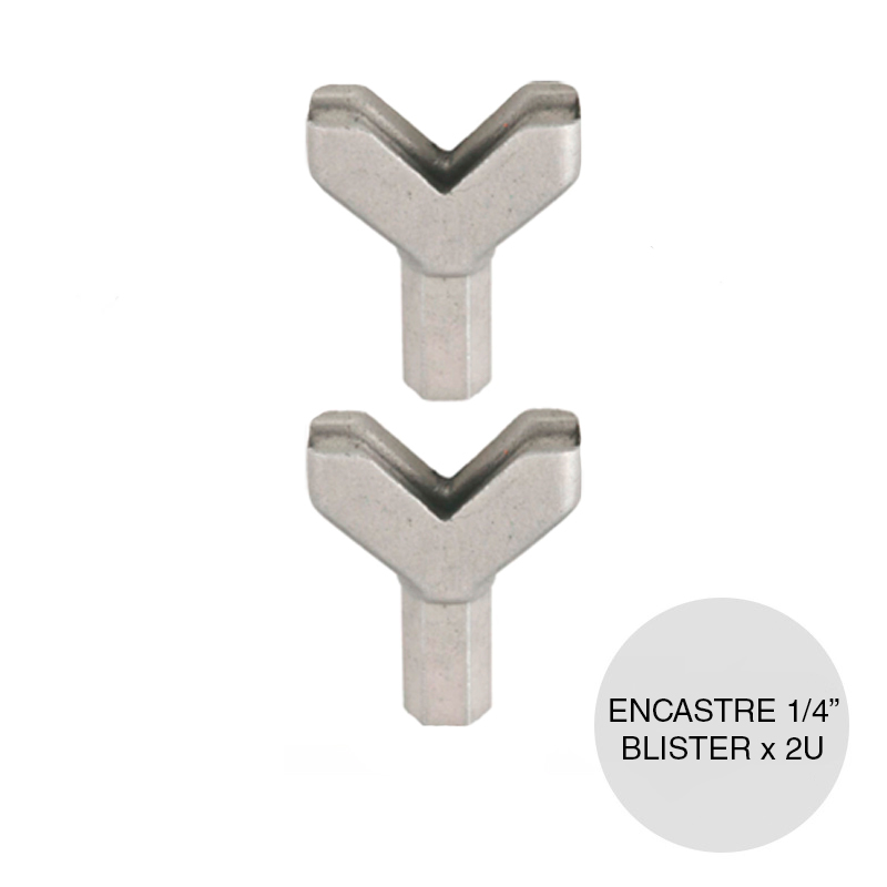 Atornillador alcayatas encastre 1/4" blister x 2u