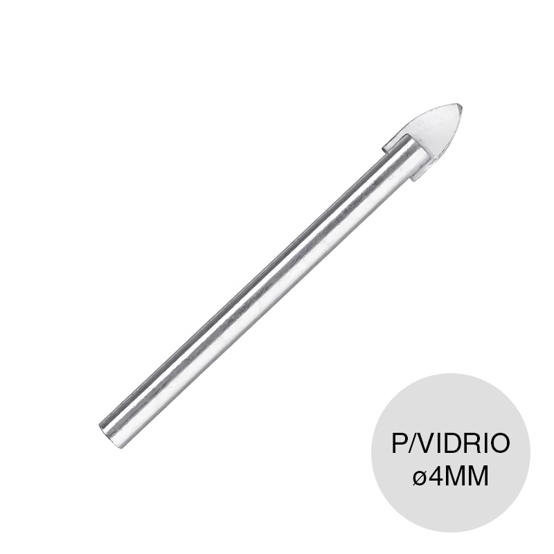 Mecha broca p/vidrio tungsteno ø 4mm — imagen 1