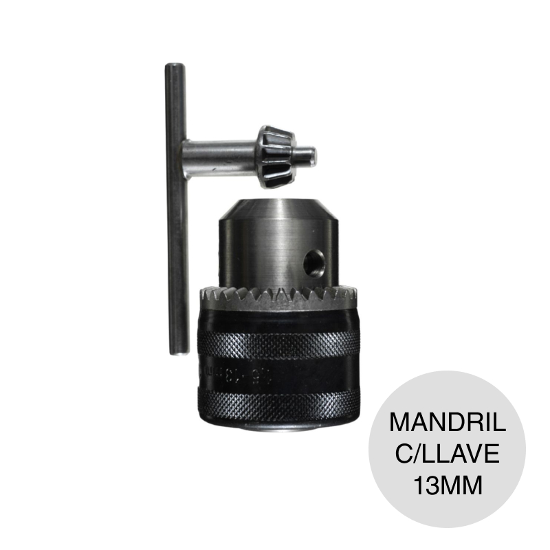 Mandril dentado c/llave 13mm rosca 1/2" x 20 — imagen 1