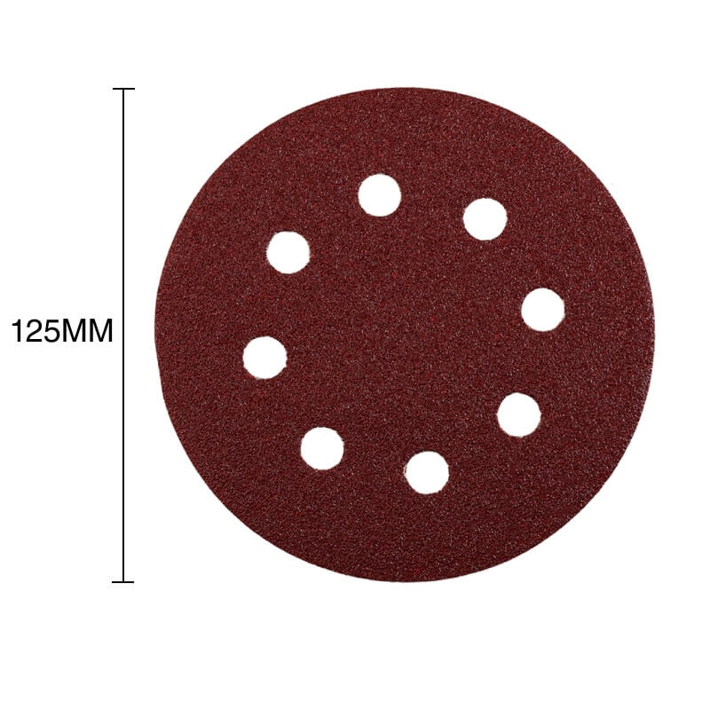Disco abrasivo perforado Quick-Stick p/madera metal ø 125mm grano 40 pack x 5u