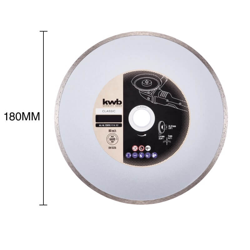 Disco corte diamantado Classic Silver Line Cut-Fix continuo 2mm x ø 180mm — imagen 1