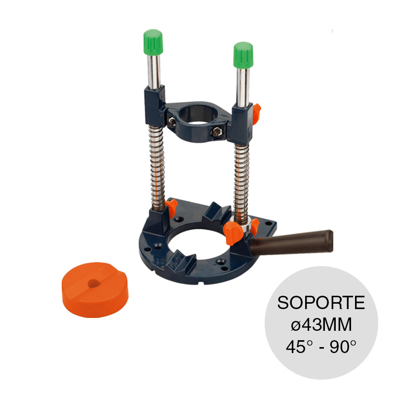 Soporte p/taladro columna movil 45° - 90° ø 43mm