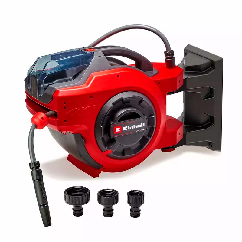 Enrrollador p/manguera automatico GE-HR 18/30 18v 30m — imagen 1
