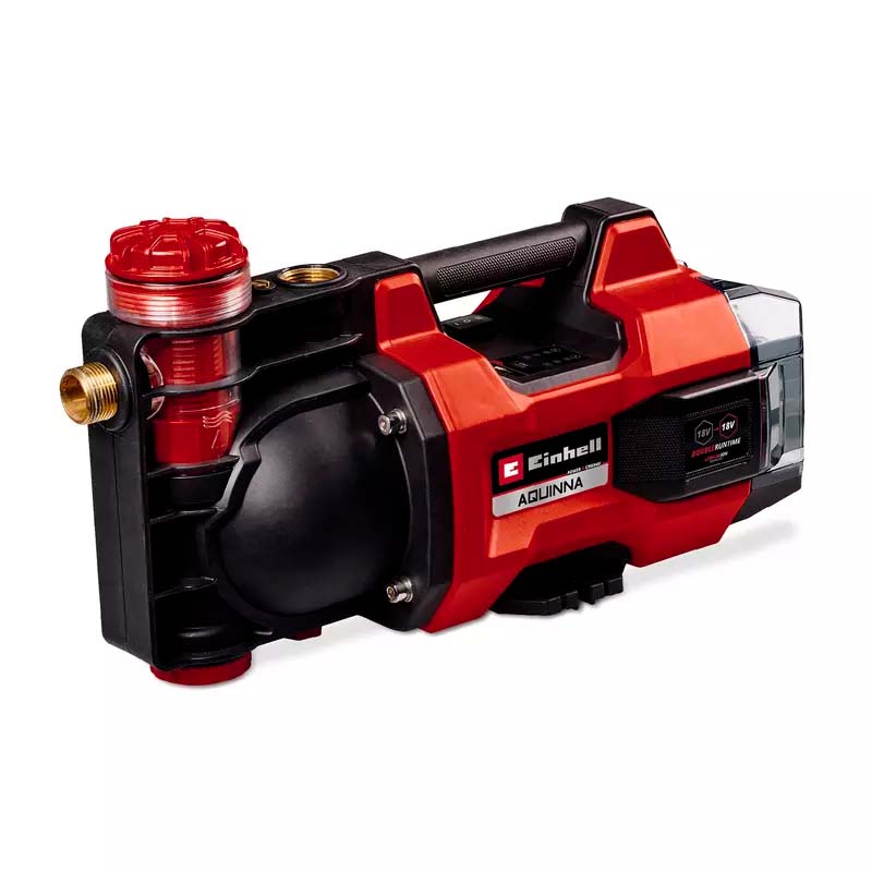 Bomba agua inalambrica p/jardin AQUINNA 18/30 F LED 18v 6m 3000l/h — imagen 1