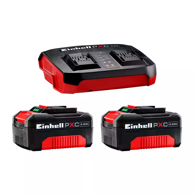 Bateria cargador rapido doble Starter Kit Power X Change 18v 4.0Ah pack x 2u — imagen 1