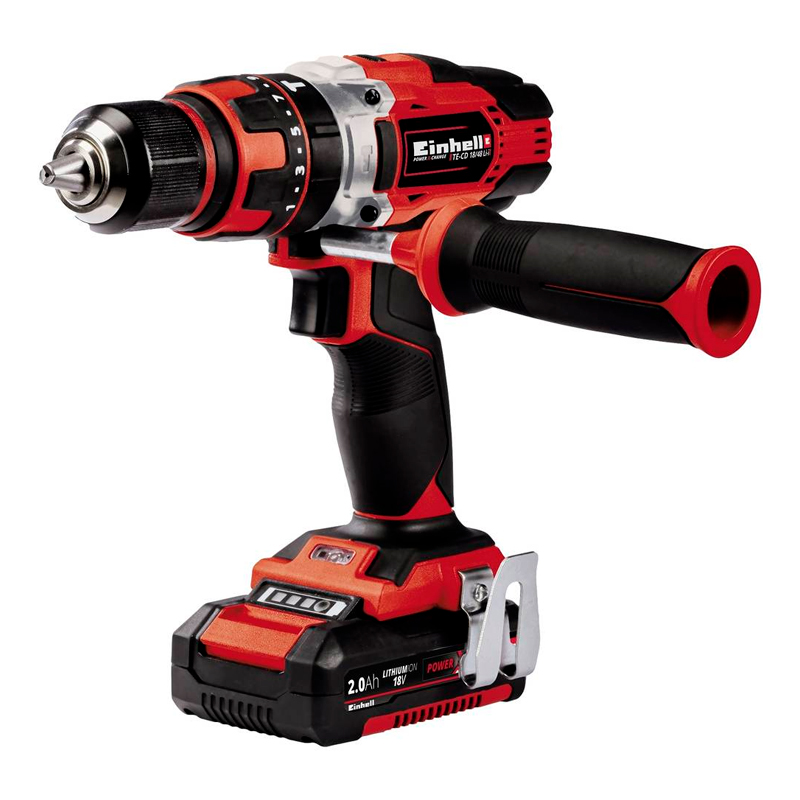 Taladro atornillador percutor inalambrico TE-CD 18/48 kit 18v mandril 13mm