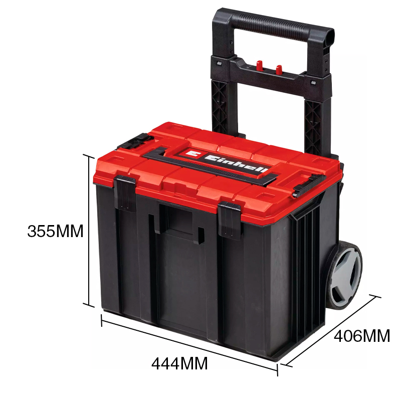 Maletin apilable c/ruedas p/herramientas E-Case L 120kg