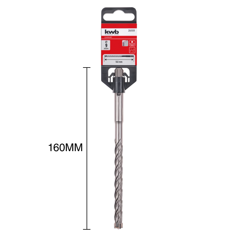 Mecha percutora HB4X SDS Plus 4 filos hormigon armado ø 9mm x 160mm