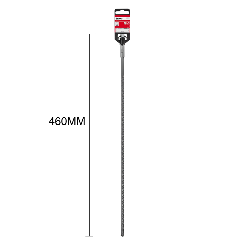 Mecha percutora HB4X SDS Plus 4 filos hormigon armado ø 8mm x 460mm
